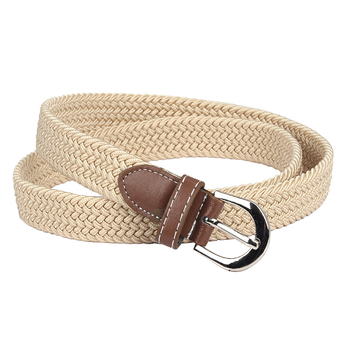 Nova ženska platnena pojas – tanak, elastičan, tkan, casual stil, kopča s iglom, duljina 105 cm
