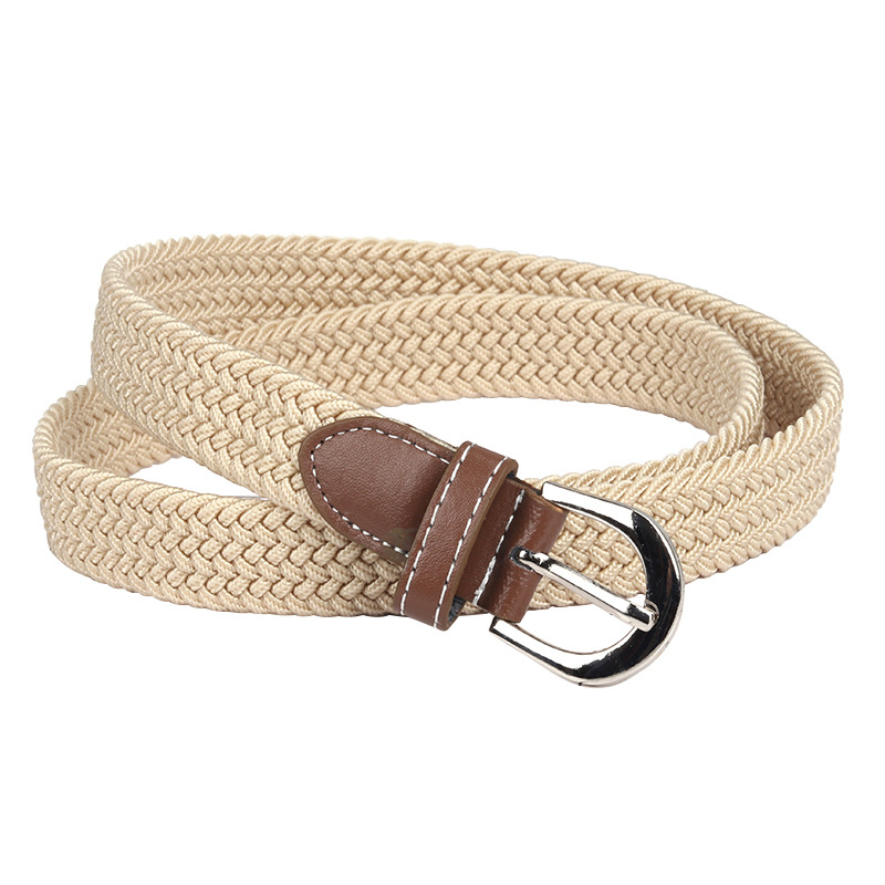 Nova ženska platnena pojas – tanak, elastičan, tkan, casual stil, kopča s iglom, duljina 105 cm