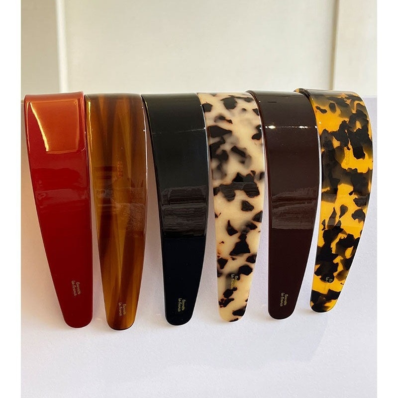 Luksuzni stil blogera: široka acetatna traka za kosu s tortoiseshell uzorkom i vintage amber leopard printom, korejskog stila dodatak za kosu