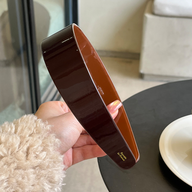 Luksuzni stil blogera: široka acetatna traka za kosu s tortoiseshell uzorkom i vintage amber leopard printom, korejskog stila dodatak za kosu