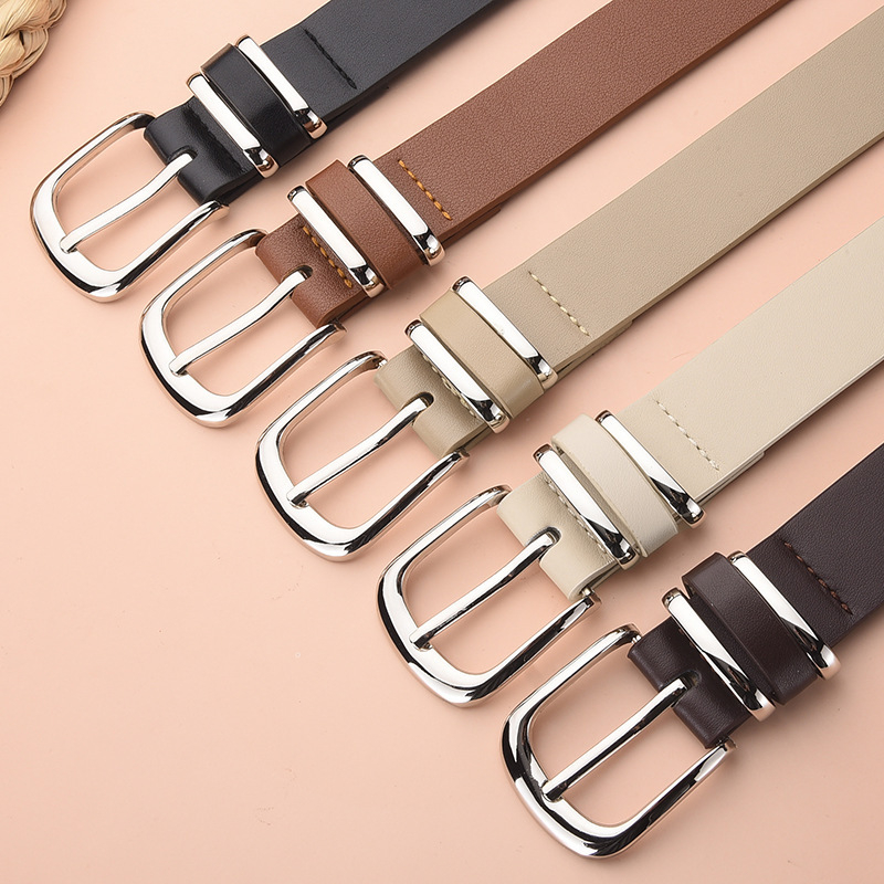 Ženski kaiš od PU kože s kopčom s iglom – minimalistički, elegantan, svestran