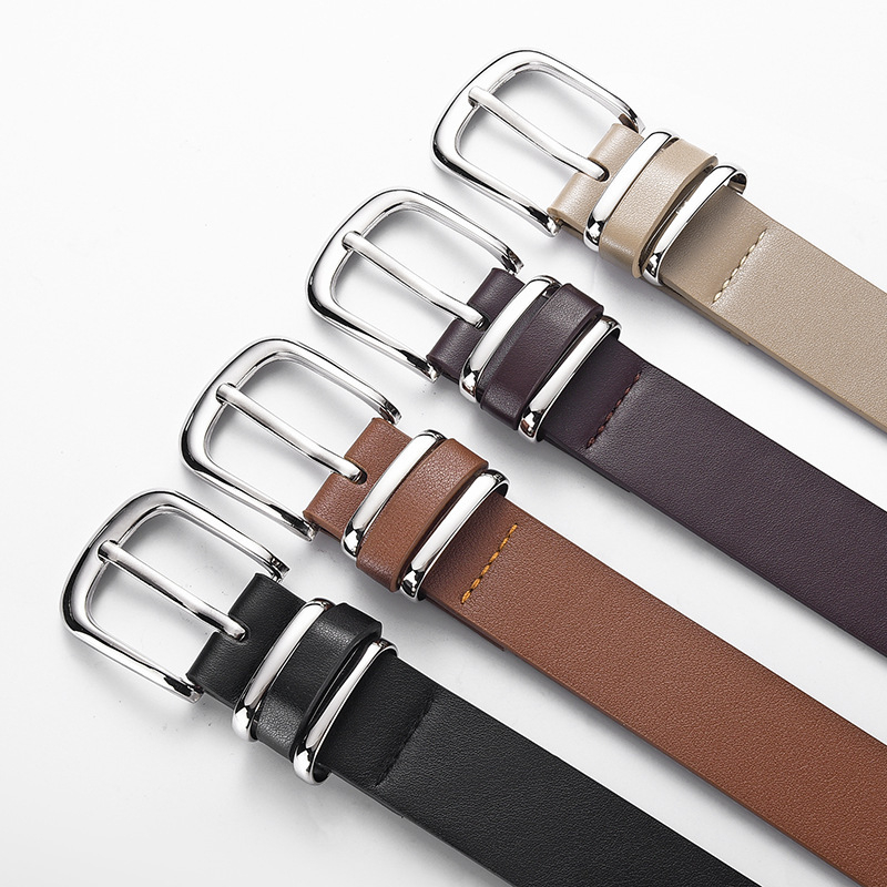 Ženski kaiš od PU kože s kopčom s iglom – minimalistički, elegantan, svestran