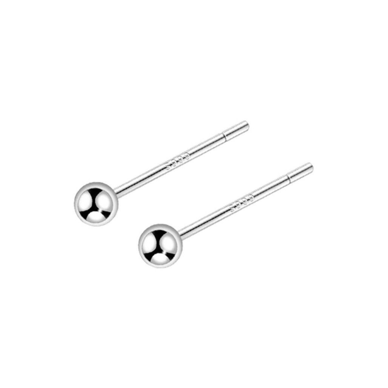 S999 srebrne naušnice za uho – male geometrijske igle za spavanje