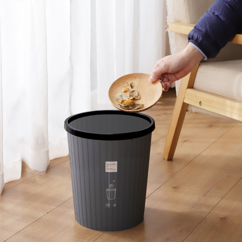 Kućni smeć bez poklopca, minimalistički cilindrični dizajn, kapacitet do 4 L, za dnevni boravak, kupaonu, kuhinju i ured.