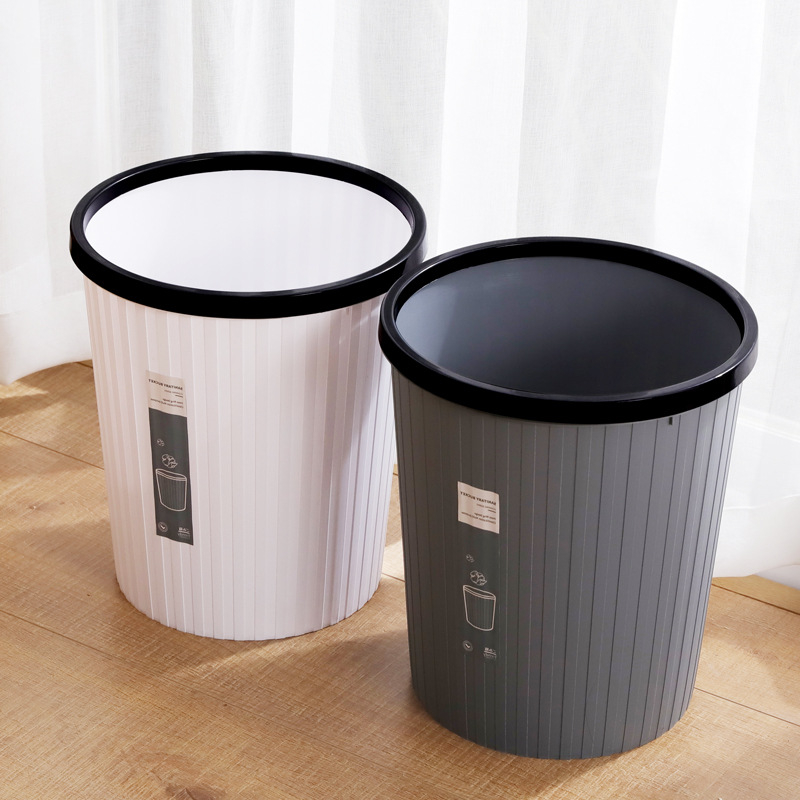 Kućni smeć bez poklopca, minimalistički cilindrični dizajn, kapacitet do 4 L, za dnevni boravak, kupaonu, kuhinju i ured.