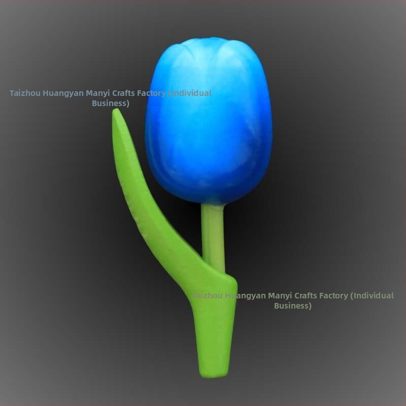 Drveni magnetski frižider s tulipanom, prilagodljiv fotografijama, 3D drvena pločica za poruke
