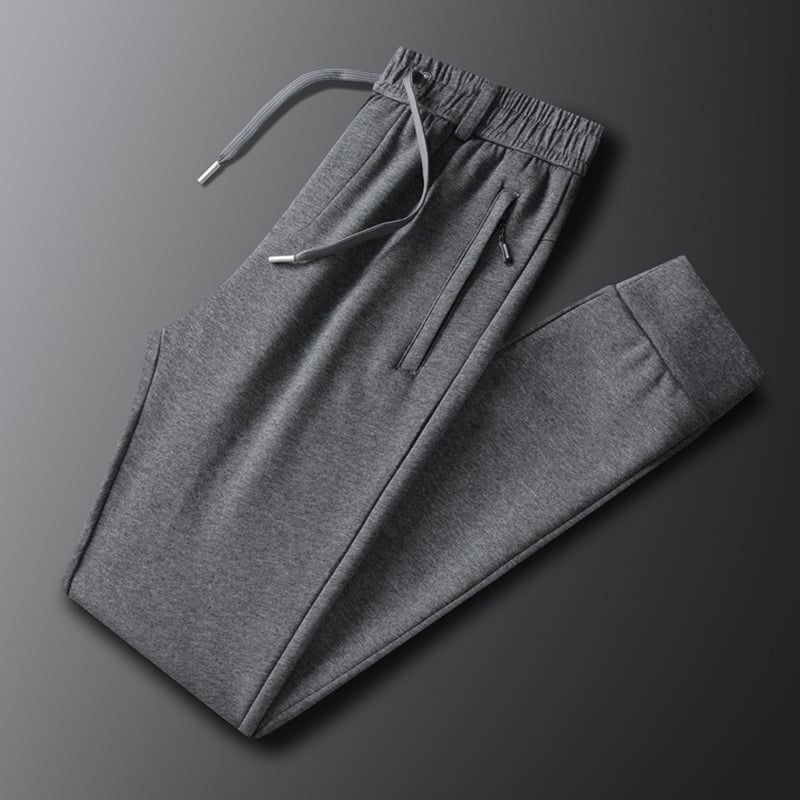 Βαμβαρινά ανδρικά casual jogger παντελόνια, σε μεγάλο μέγεθος, μακριά, κορεατικού στυλ, με κορδόνι στη μέση, μανσέτες στους αστραγάλους, φθινοπωρινά 2024