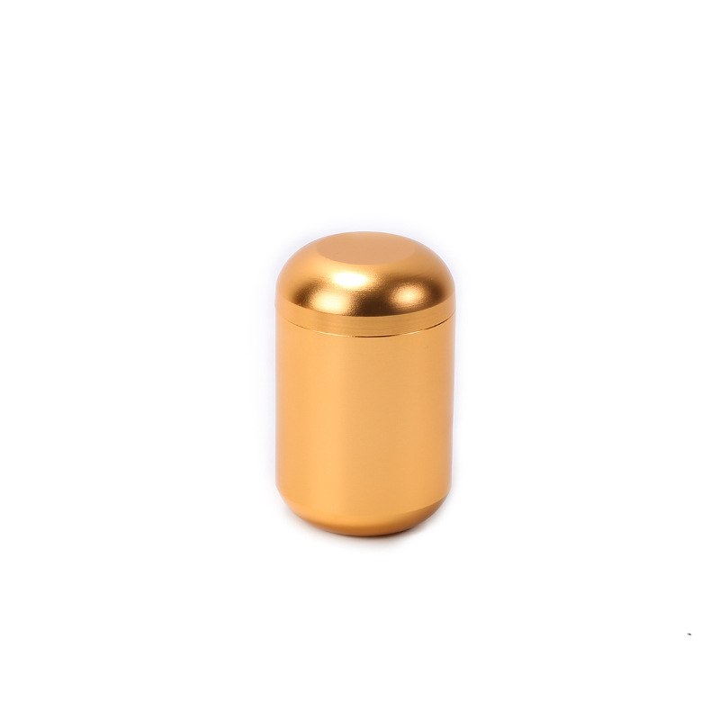 Prilagođena aluminijska prijenosna mini posuda za čaj, metalna kapsulnog stila posuda za čaj, poklon kutija za čaj
