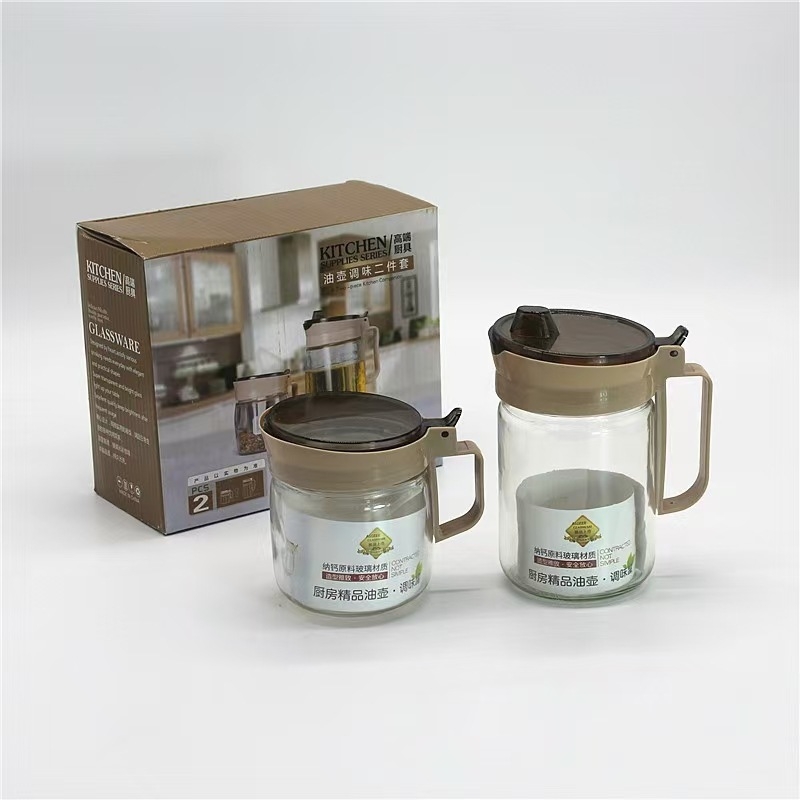 Novi set staklenih boca za ulje i posuda za začine u kuhinji – set od 2, 4 ili 6 komada
