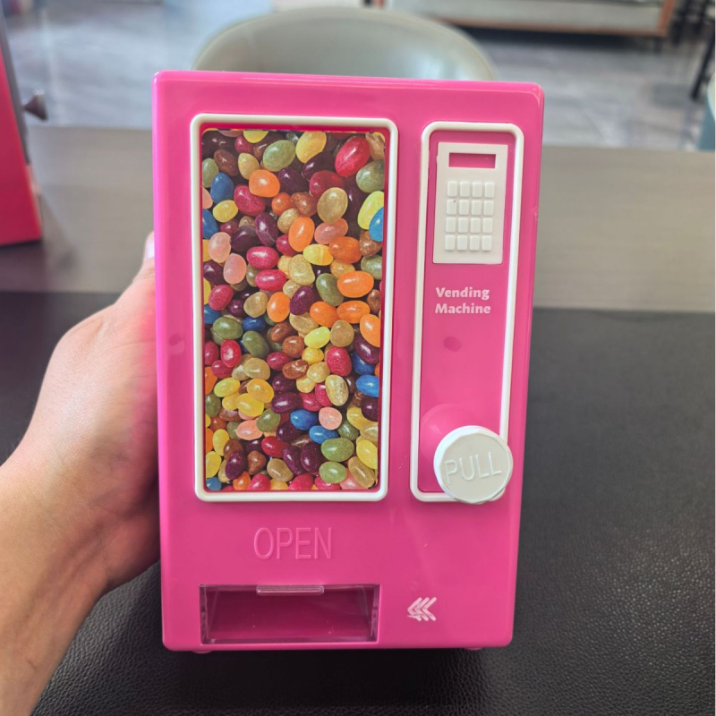 Povlačni dispenser za bombone s mini spremnikom čokoladnih zrna M&M – dječja dekorativna igračka