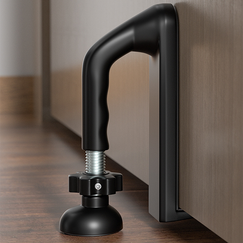 Podesivi stopper za vrata od aluminijske legure – za kućna, hotelska i najam vrata – zaštita od sudara, podna montaža, ručno upravljanje