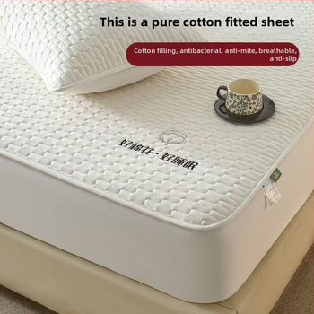 Fitted sheet od 100% pamuka s dodatnom navlakom za madrac, potpuno pokrivanje, protuklizno, prozračno, zaštita od prašine, za sve sezone
