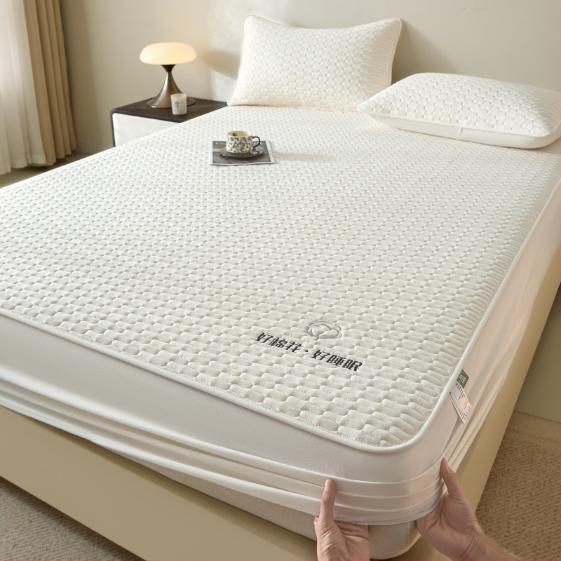 Fitted sheet od 100% pamuka s dodatnom navlakom za madrac, potpuno pokrivanje, protuklizno, prozračno, zaštita od prašine, za sve sezone