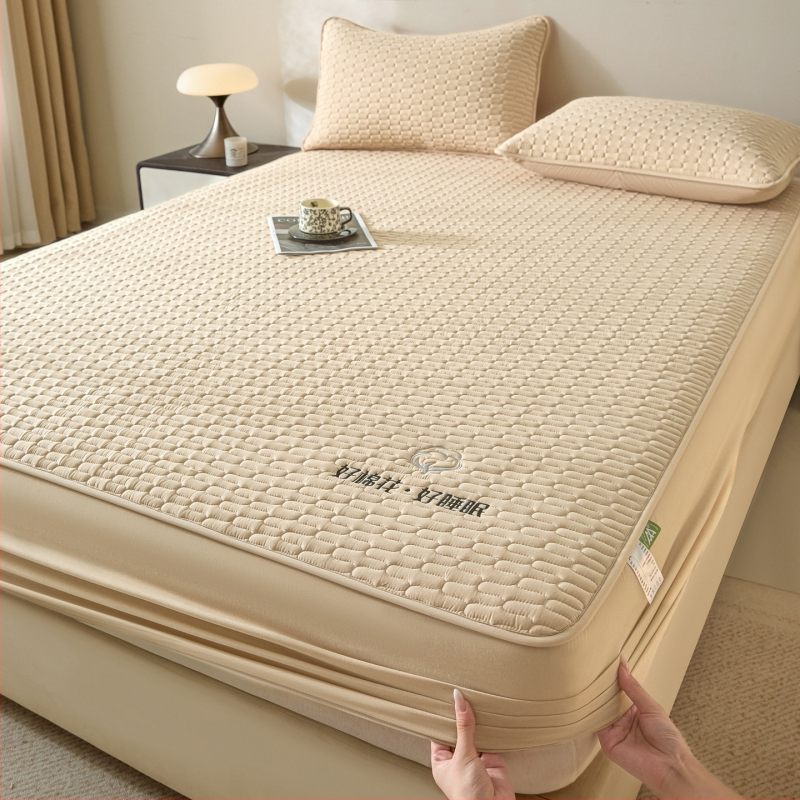 Fitted sheet od 100% pamuka s dodatnom navlakom za madrac, potpuno pokrivanje, protuklizno, prozračno, zaštita od prašine, za sve sezone