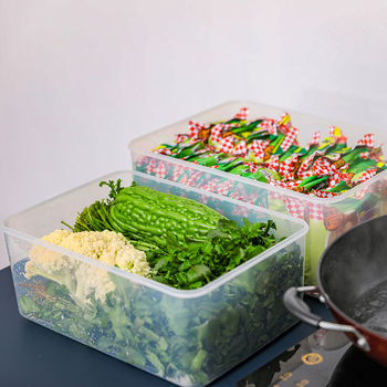 Prijenosna plastična kutija za hranu s čvrstim poklopcem, pogodna za kimchi, roštilj, brzu hranu, suhe namirnice i žitarice