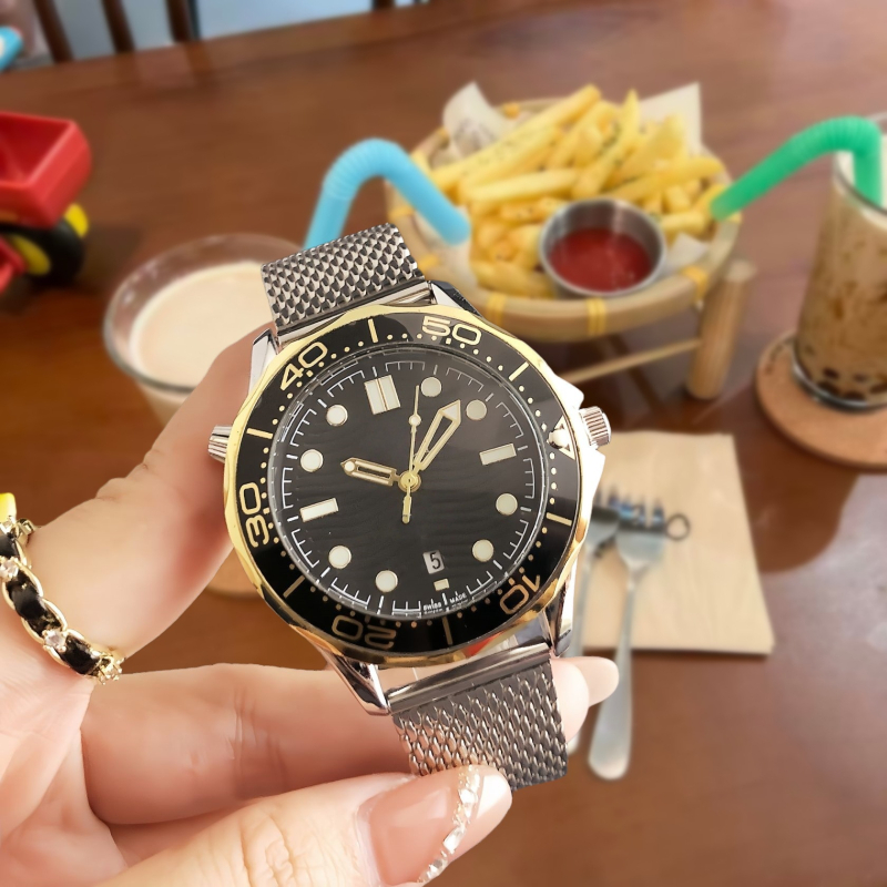 Ανδρικός κομψός ρολόι Quartz με ημερολόγιο και φωτιζόμενο καντράν, GMT διπλό χρόνο, casual business στυλ