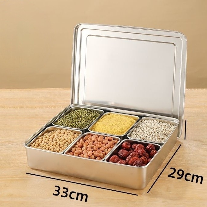 Kutija za začine od nehrđajućeg čelika sa poklopcem, japanskog stila, osam okusa, čvrst dizajn, za catering i hotele