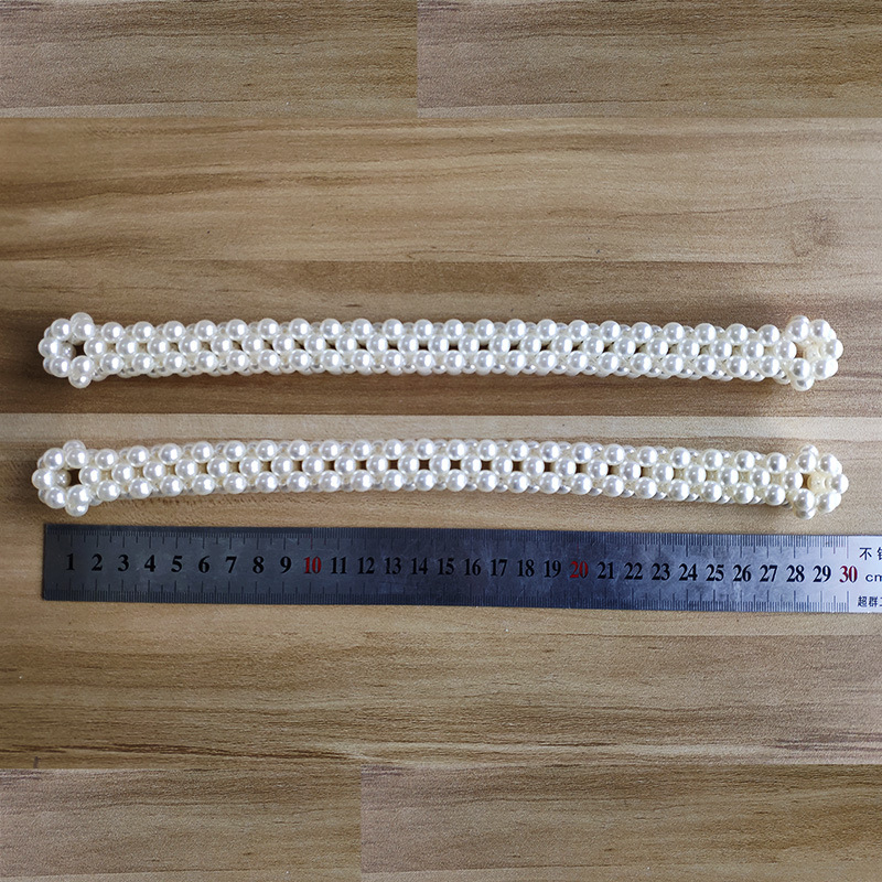 DIY dodaci za ručku torbe s bisernim irizirajućim prozirnim perlama, okruglog oblika