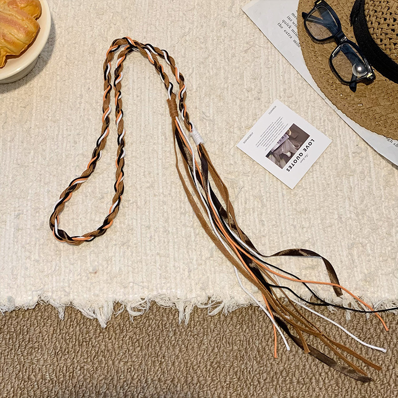 Lanac za struk u boho stilu, pleteni s resicama, svestran dekorativni dodatak