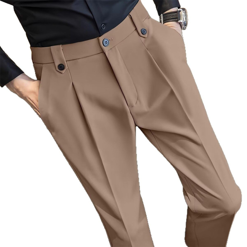 Muške casual hlače od korduroja – proljeće/ljeto, slim-fit, ravni kroj, duljina do gležnja
