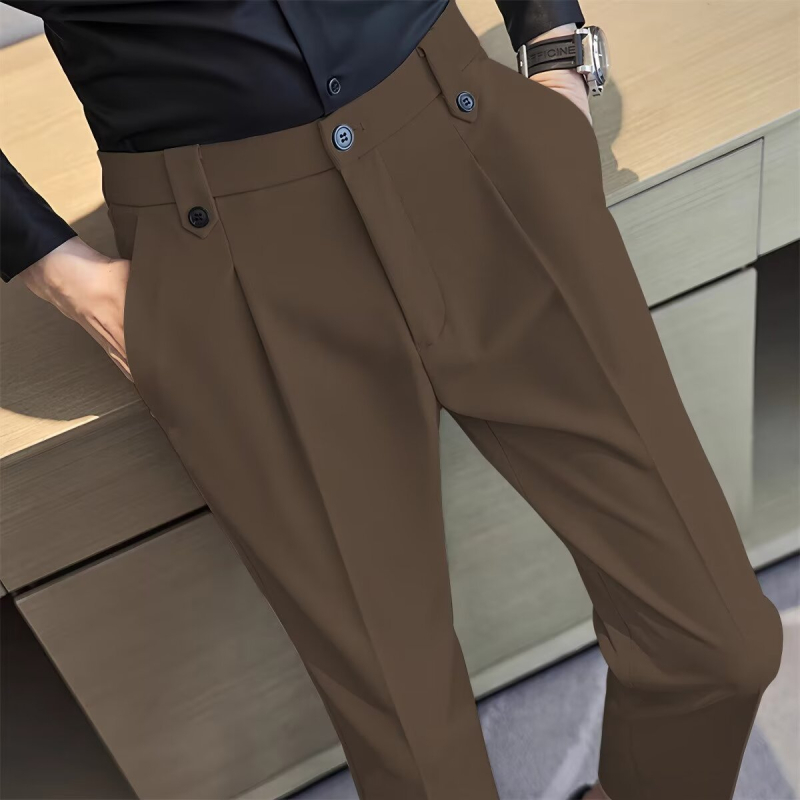 Muške casual hlače od korduroja – proljeće/ljeto, slim-fit, ravni kroj, duljina do gležnja