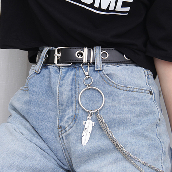 Metalni kaiš za struk s križem – za traperice i suknje, punk retro stil, umjetna koža