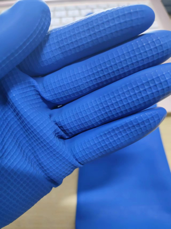 Rebound Kratke dječje latex rukavice za pranje suđa i čišćenje – vodootporne, otporne na habanje, duljina 26 cm