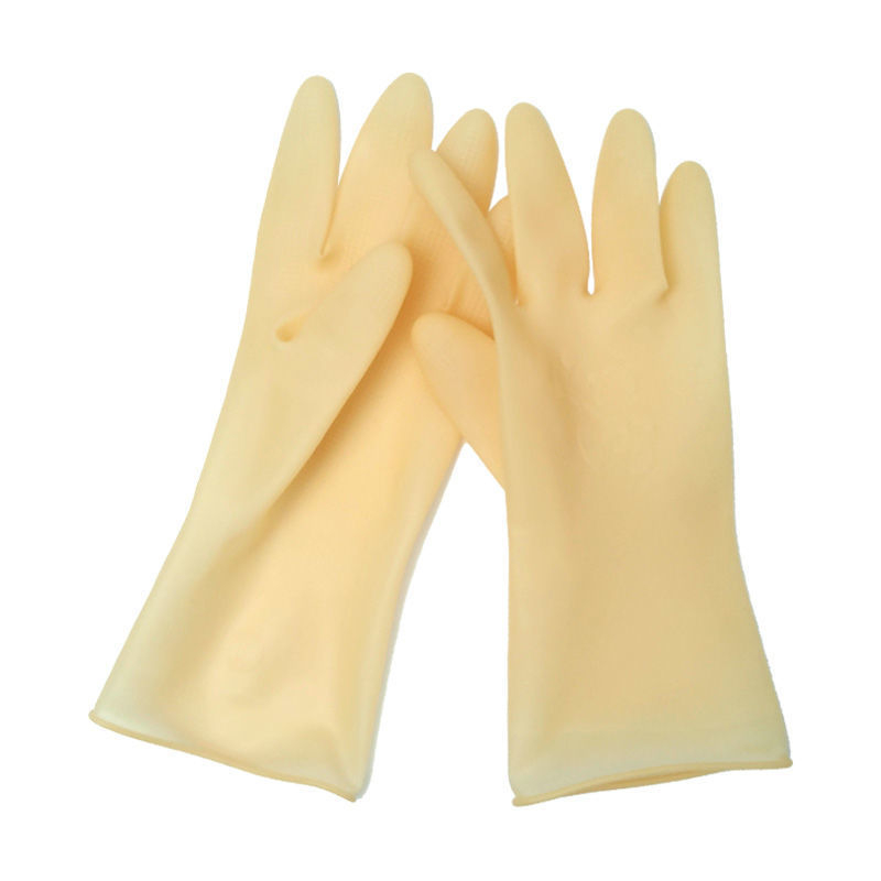 Rebound Kratke dječje latex rukavice za pranje suđa i čišćenje – vodootporne, otporne na habanje, duljina 26 cm