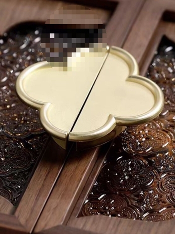 Kuka od cinka legure, zlatni završni premaz, moderni minimalistički dizajn za vrata garderobe i ladice, okrugli oblik