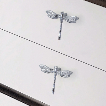 Mesing drška Dragonfly za ormariće i ladice, nordijski stil, lagani luksuz američkog stila, zlatna i srebrna završna obrada