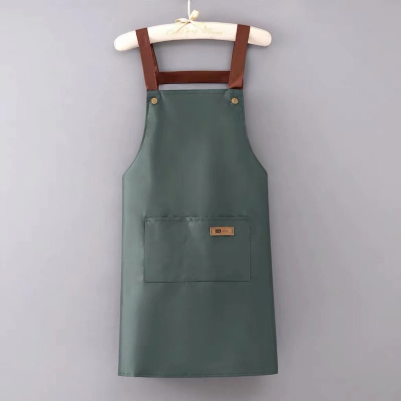Pregača bez rukava, moderni minimalistički stil, za kuhinju i kafić, vodootporna i otporna na ulje, otporna na mrlje, od poliestera, jedna veličina, jednobojna, unisex, prilagođeni logotip