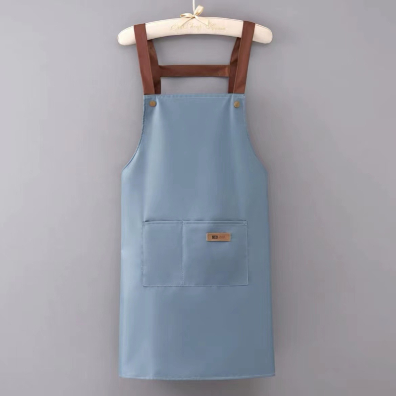 Pregača bez rukava, moderni minimalistički stil, za kuhinju i kafić, vodootporna i otporna na ulje, otporna na mrlje, od poliestera, jedna veličina, jednobojna, unisex, prilagođeni logotip