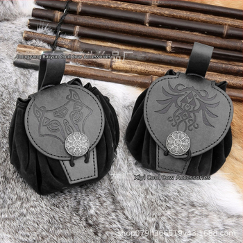Stredoveké Halloween kostým doplnky: pásová taška na cosplay – keltský karneval Viking rytier