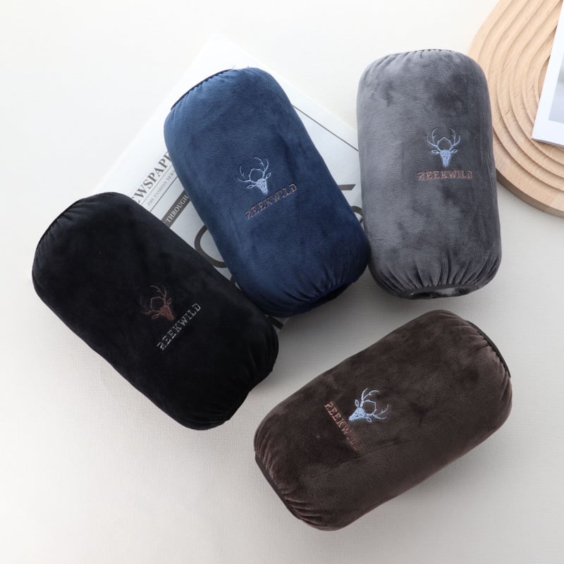 Unisex zimske navlake za ruke od velura, kratki rukavi, s izvezenim jelenom, otporne na mrlje