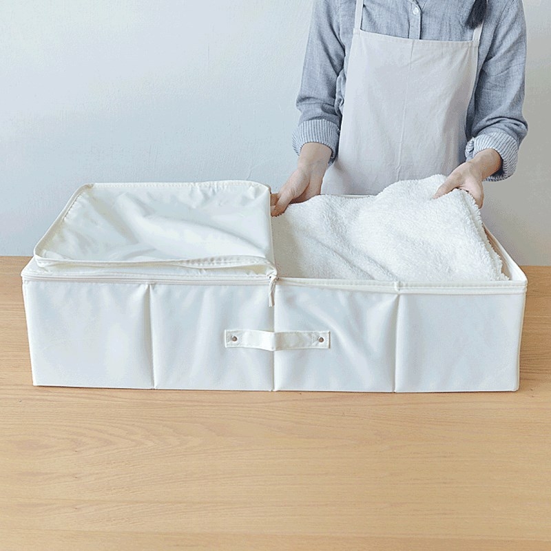 Kutija za pohranu ispod kreveta od Oxford tkanine, 60 L, za odjeću i deke, sklopiva