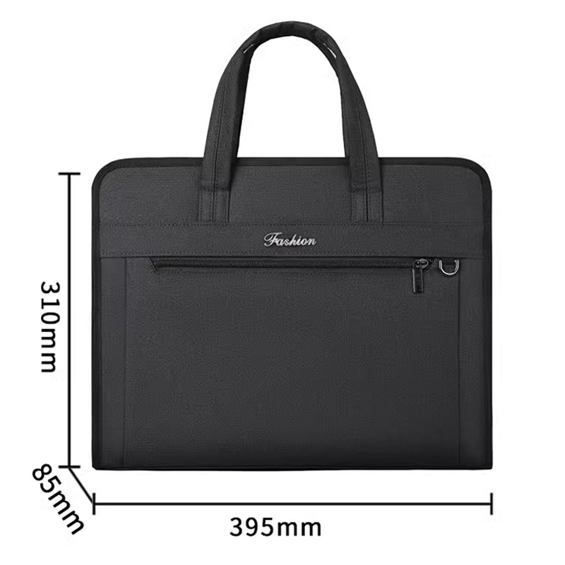 Torba za dokumente od Oxford platna, velika zapremina, torba za laptop sa zatvaračem i otiskom