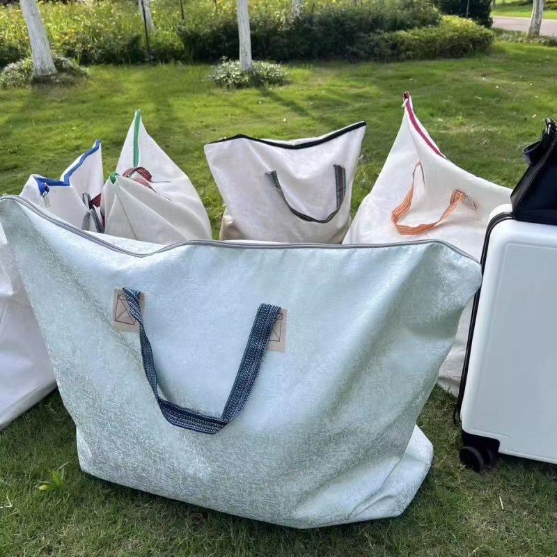 Torba za pohranu ćebeta, ekstra velika kapaciteta, ojačana za preseljenje, putna torba od tkanine, elegantan ručni prijenos za studente