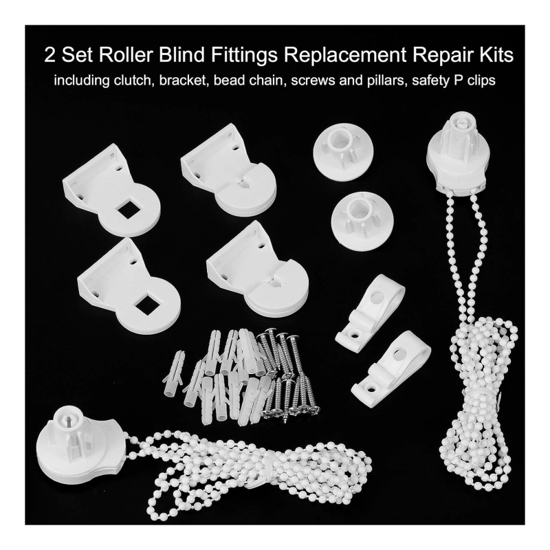 Set za zamjenu za 25 mm rolete: plastični nosač i lanac s perlicama