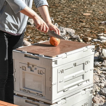 Kutija za skladištenje sa bočnim otvaranjem i kotačićima, sklopiva, velikog kapaciteta, plastična kutija za unutarnju i vanjsku upotrebu