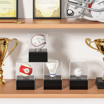 Prozirna akrilna kutija za prikaz baseball lopti i golf lopti, kutija otporna na prašinu za skladištenje