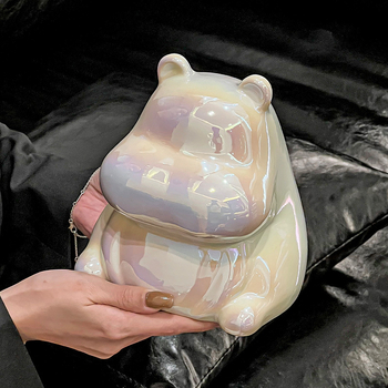 Keramička kutija za maramice u obliku hipopotama – dnevni boravak dekor, moderni minimalistički stil