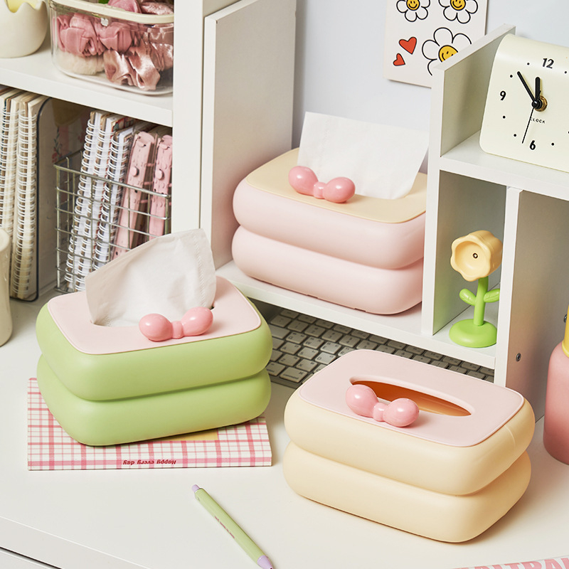 Ružičasta dopamin kutija za papirnate maramice za dnevni boravak, kreativna stolna kutija za maramice, držač salveta, elegantan kućni dekor