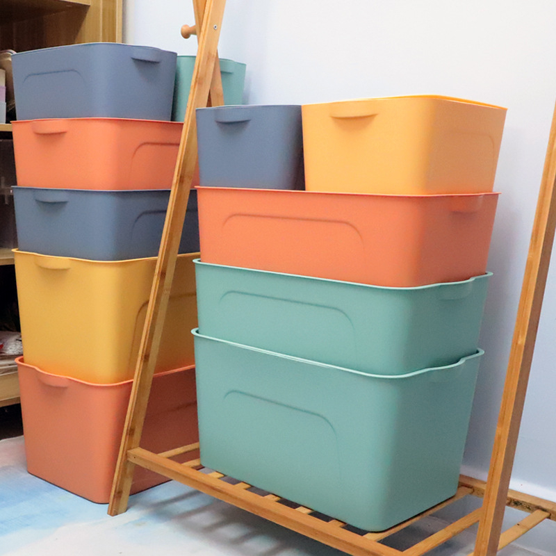 Deblja plastična kutija za skladištenje s poklopcem, ekstra velika, za odjeću i igračke