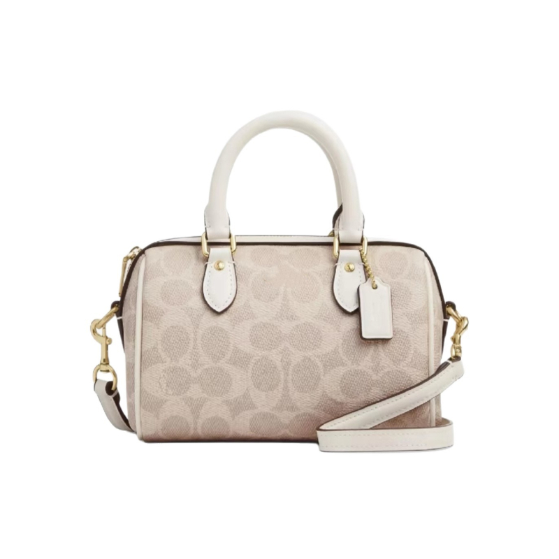Mini Boston torba za crossbody, s vintage cvjetnim uzorkom, oblik jastuka