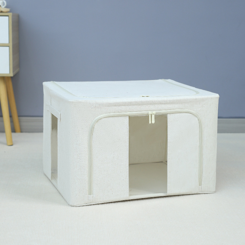 Paratron kutija za pohranu od pamuka i lana, vodootporna, velika kapacitet, sklopivi kućni organizator, dimenzije 50x40x33 cm, 60-70 L