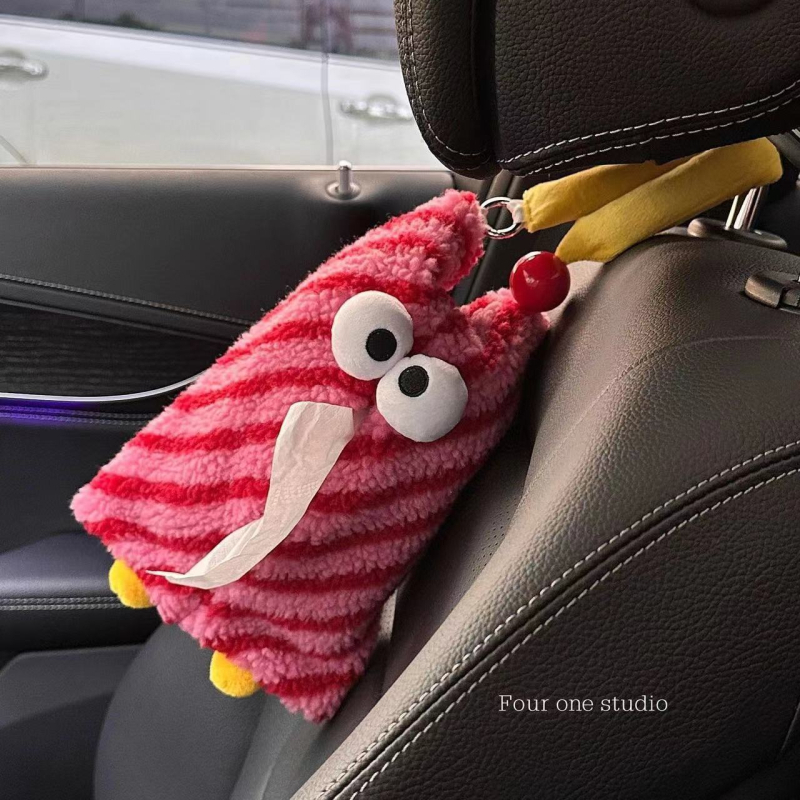 Kutija za maramice za auto s motivom malog čudovišta — slatka i zabavna držač maramica