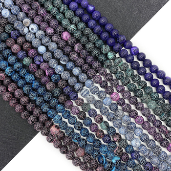 Prirodne kamen oksidirani ahat perle, slobodne perle, 6 mm, 8 mm i 10 mm, okrugle perle za DIY narukvice i ogrlice