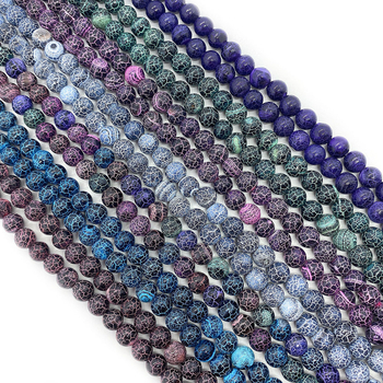 Prirodne kamen oksidirani ahat perle, slobodne perle, 6 mm, 8 mm i 10 mm, okrugle perle za DIY narukvice i ogrlice