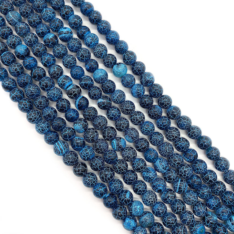 Prirodne kamen oksidirani ahat perle, slobodne perle, 6 mm, 8 mm i 10 mm, okrugle perle za DIY narukvice i ogrlice