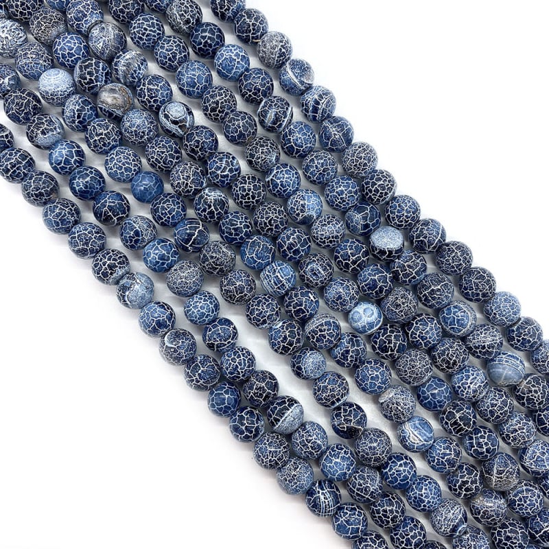 Prirodne kamen oksidirani ahat perle, slobodne perle, 6 mm, 8 mm i 10 mm, okrugle perle za DIY narukvice i ogrlice